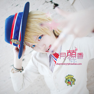 萌香家 妖狐X仆SS 渡狸卍里歌之王子殿下来栖翔金色cosplay假发