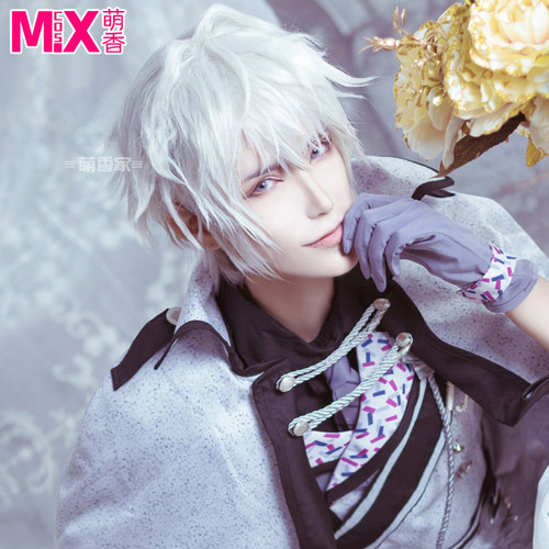 萌香家idolish7cos假发银白色