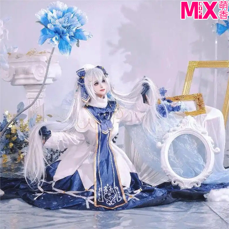 萌香家初音未来cos假发 2021 miku雪初音冬装cos服全套现货包邮