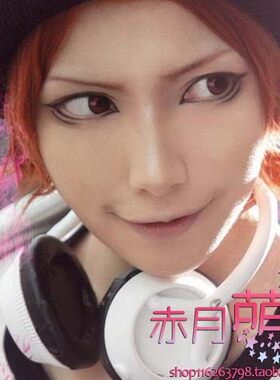 萌香家cosplay假发K八田美咲 misaki 最上京子 橘棕色 反翘短发