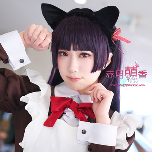 萌香家我的妹妹哪有这么可爱假发五更琉璃假毛黑猫cosplay假发