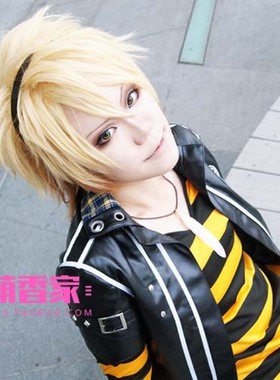 萌香家AMNESIA失忆症-Toma 浅金黄色反翘短发 Cosplay假发