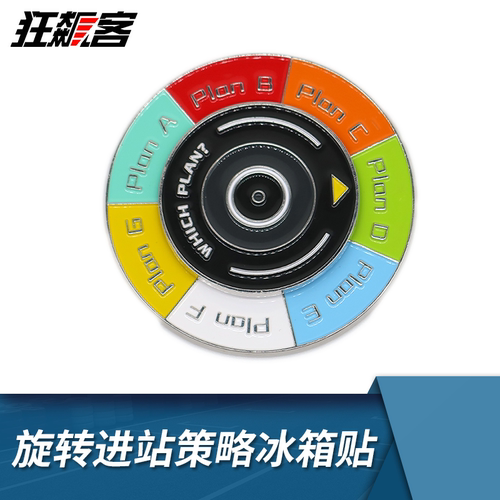 F1赛车周边 中国站 PLAN旋转进站策略冰箱贴 周冠宇 汉密尔顿SF25