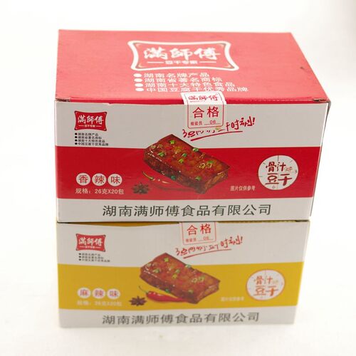 满师傅豆干卤鸡汁五香包装500g