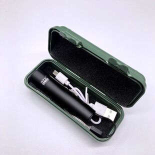 夜平安LED铝合金手电筒口袋精灵超亮强光USB充电光防水户外照明灯