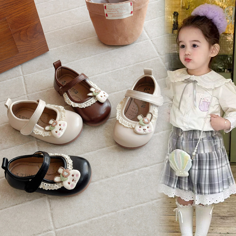 2026春秋新款宝宝卡通森系皮鞋小兔装饰玛丽珍鞋女童平底浅口单鞋,童鞋/婴儿鞋/亲子鞋,皮鞋,淘宝优惠券,粉丝福利购,淘宝优惠卷