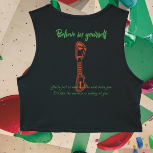 Believe in yourself 女生健身撸铁瑜伽女士速干无袖攀岩运动背心