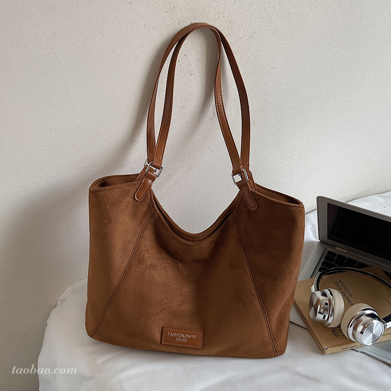 2025新款复古磨砂大容量托特包