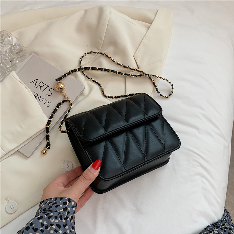 Túi Đeo Chéo Mini Thời Trang Cho Nữ Túi Vuông Đeo Chéo Có Khóa Kéo Túi Xách Thường Ngày Bằng Da PU Mềm Màu Trơn Phong Cách Hàn Quốc