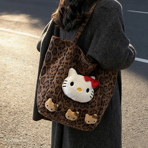 复古文艺风麂皮绒主袋托特包