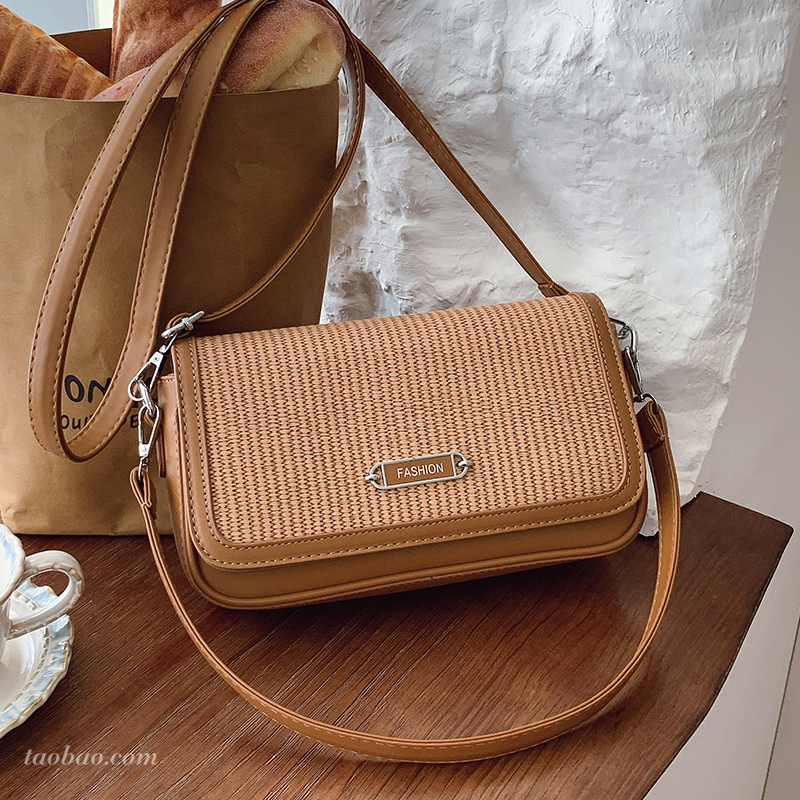 小众设计编织小方包百搭通勤