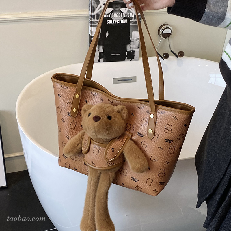 可爱玩偶托特包包手提包包