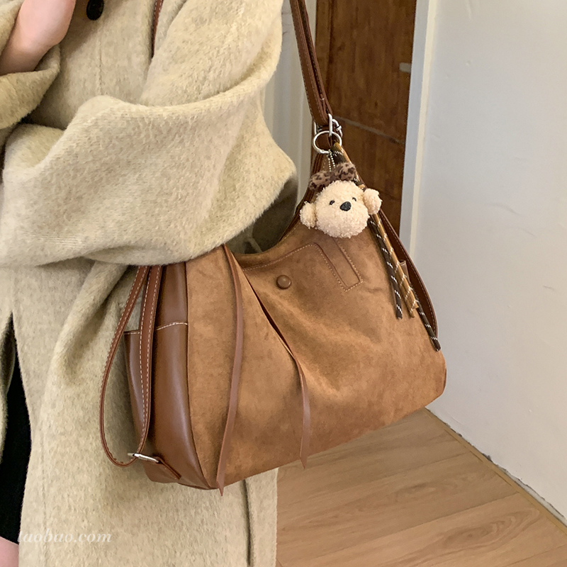 复古大容量双肩包通勤托特包