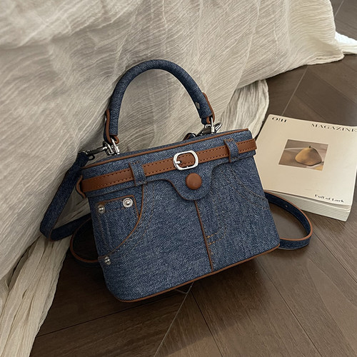 2025新款小众百搭斜挎盒子包