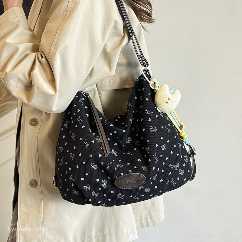 休闲大容量印花托特包