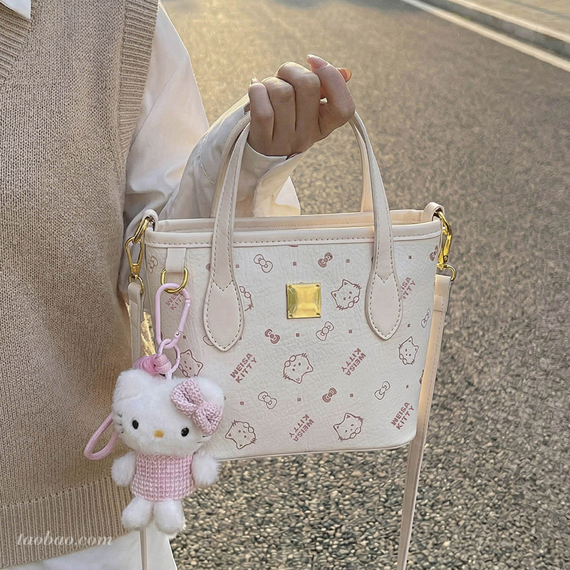 超火小众印花包包2026春夏季新款斜挎包高级感精致女式手提水桶包,箱包皮具/热销女包/男包,水桶包,淘宝优惠券,粉丝福利购,淘宝优惠卷