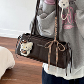 高级质感复古小包包女2025新款 通勤百搭单肩腋下包时尚 手提法棍包