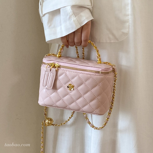 小香风菱格链条小方包2026新款