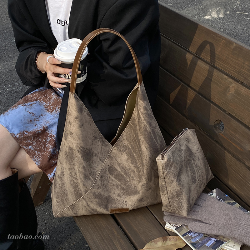 高级感大容量托特包单肩包