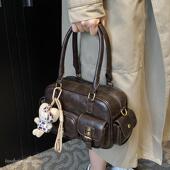 高级感复古美拉德小包包女2026新款 通勤单肩腋下包波士顿包 秋冬季