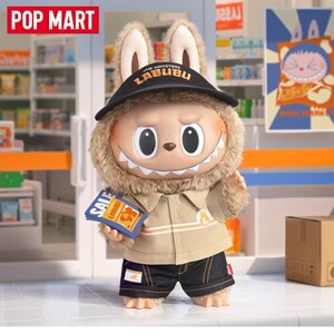 POPMART泡泡玛特LABUBU怪味便利店系列炸虾拉布布耳机包