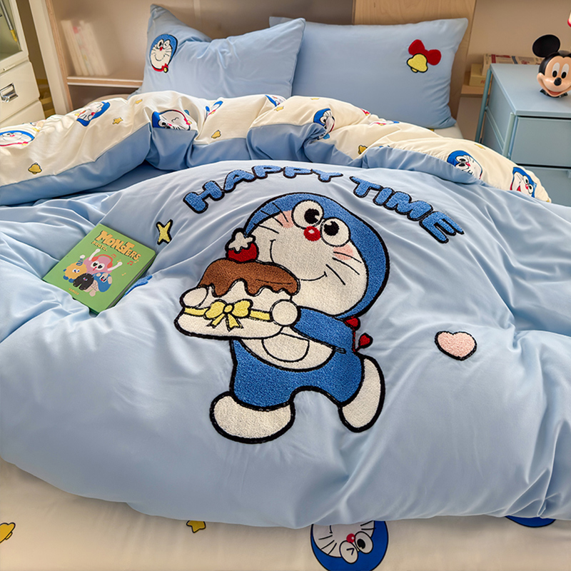 四件套卡通被套宿舍床单床笠款