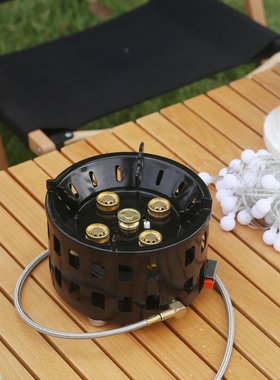 兄弟连户外五星猛火灶大功率卡式煤气炉灶车载野营便携式防风炉具