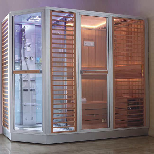 crw英皇卫浴整体淋浴房干蒸房汗蒸房桑拿房干湿蒸蒸汽房ag0009