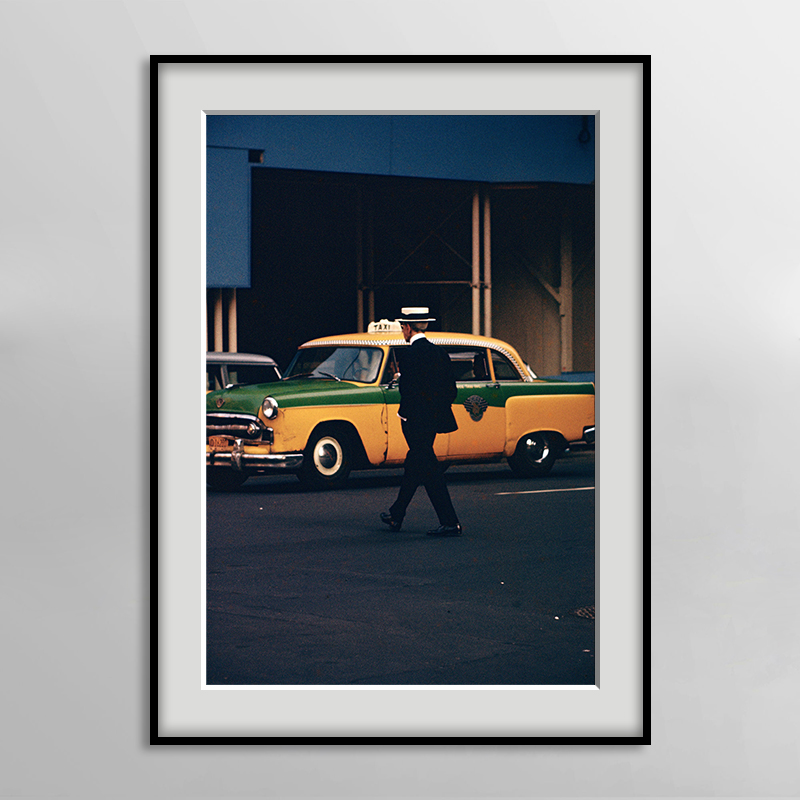 Saul Leiter 新彩色摄影作品挂画高级感小众艺术西餐厅酒店装饰画图片