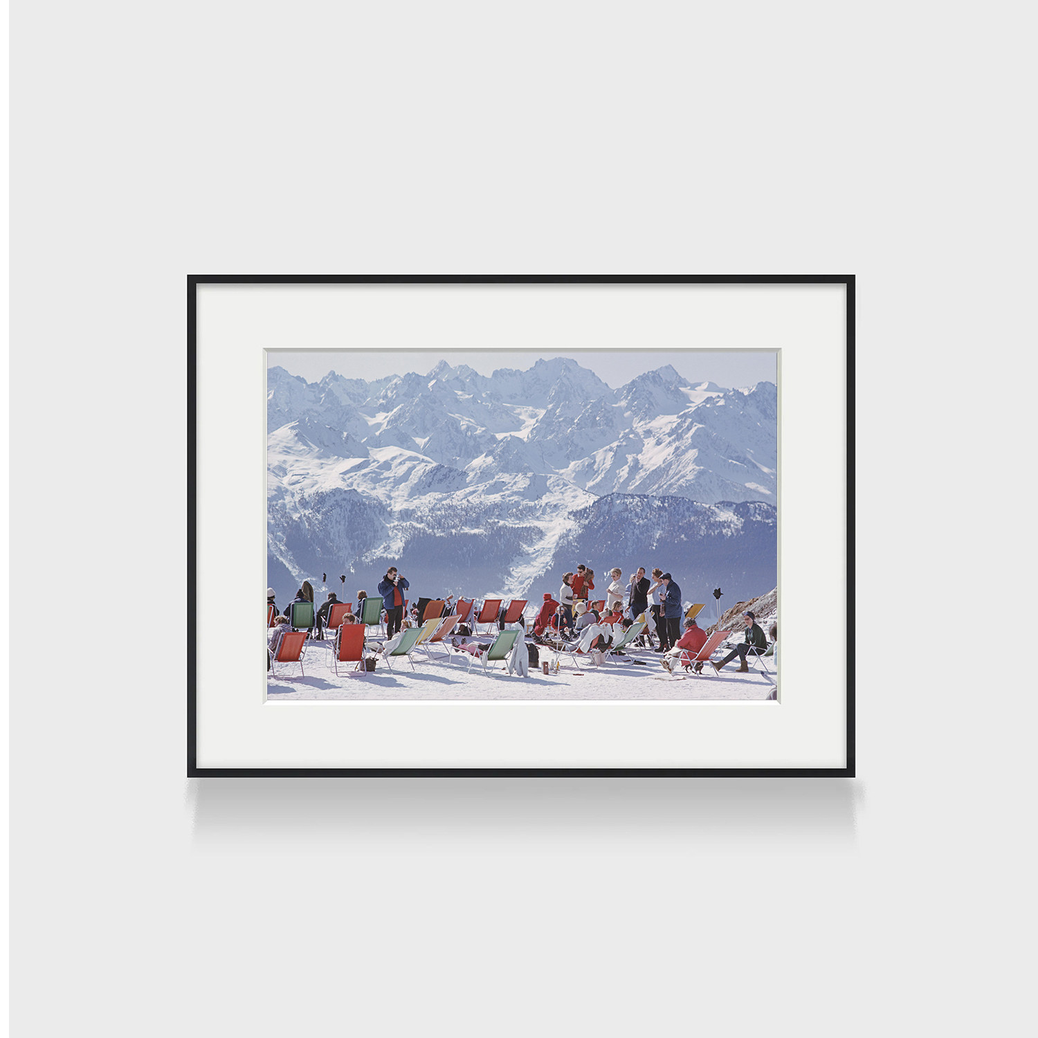 Slim Aarons斯利姆阿龙斯美国摄影师滑雪挂画高级轻奢餐厅装饰画