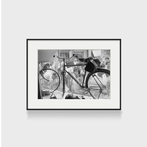 Henri Bresson 亨利布列松黑白人物摄影装饰画西餐厅挂画铝合金