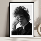 鲍勃迪伦海报装 Bob Dylan 饰画摇滚民谣音乐餐厅酒吧酒店民宿挂画