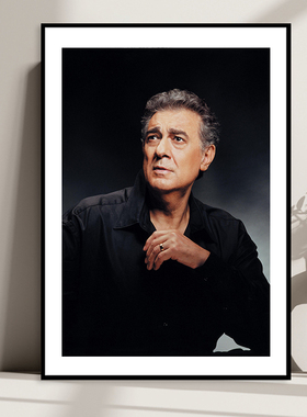 Placido Domingo 多明戈三大男高音歌唱家海报古典音乐家琴房挂画