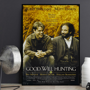 Good Will Hunting 心灵捕手经典电影海报装饰画酒吧书房励志挂画