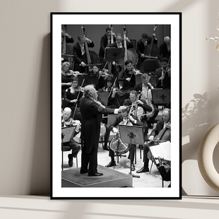 Zubin Mehta 祖宾梅塔古典交响乐指挥家装饰画音乐家琴房教室挂画