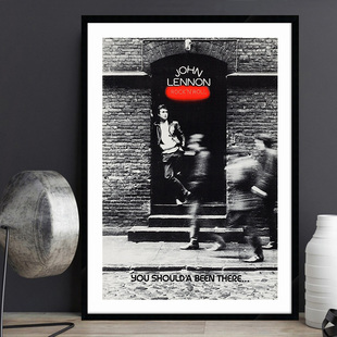John Lennon 约翰列侬音乐海报披头士英伦摇滚复古酒吧餐厅挂画