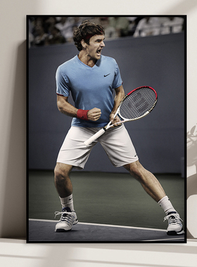 Roger Federer 费德勒网球体育运动明星海报装饰画励志球馆挂画