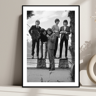 滚石乐队摇滚音乐海报装饰画复古怀旧酒吧挂画吉他琴行酒店墙画