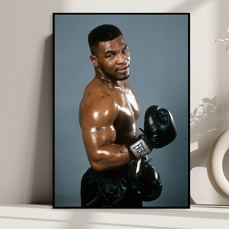 Mike Tyson 迈克·泰森海报 健身房肌肉运动馆搏击拳击馆励志壁画,家居饰品,现代装饰画,淘宝优惠券,粉丝福利购,淘宝优惠卷