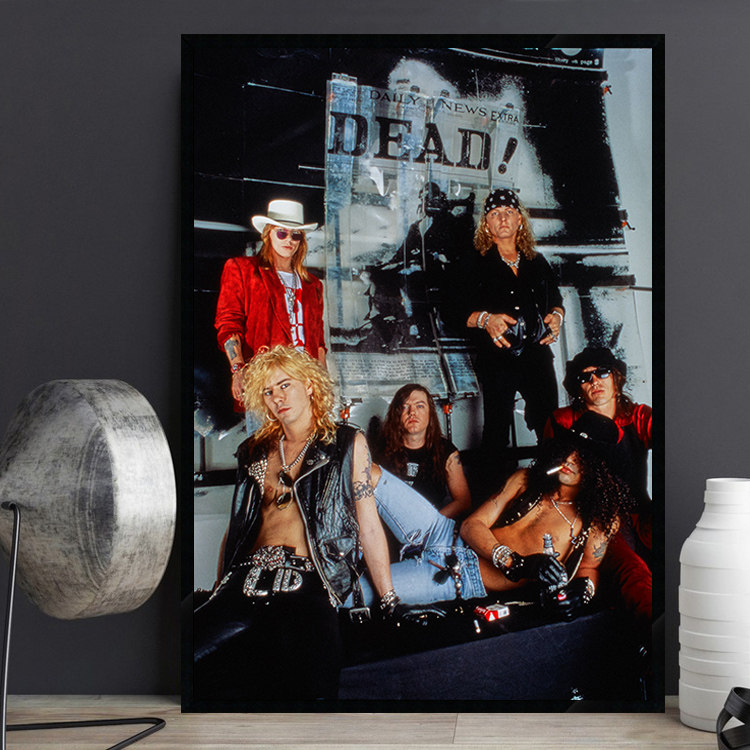 guns n roses 枪炮与玫瑰乐队 摇滚音乐海报装饰画 餐厅酒吧挂画