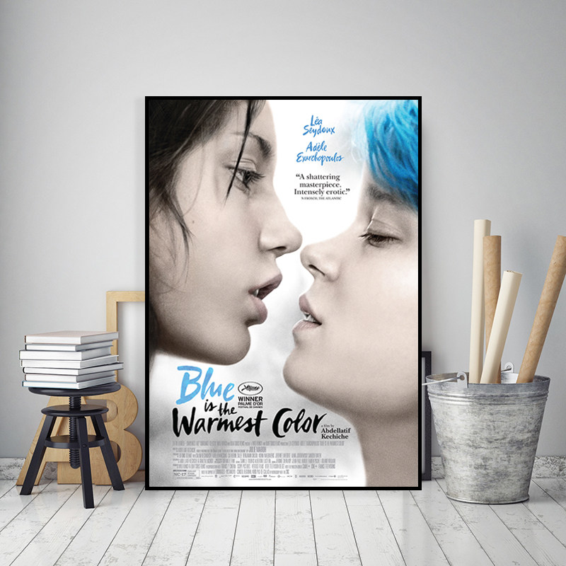 阿黛尔的生活电影海报装饰画爱情文艺艺术餐厅卧室主题酒店挂画