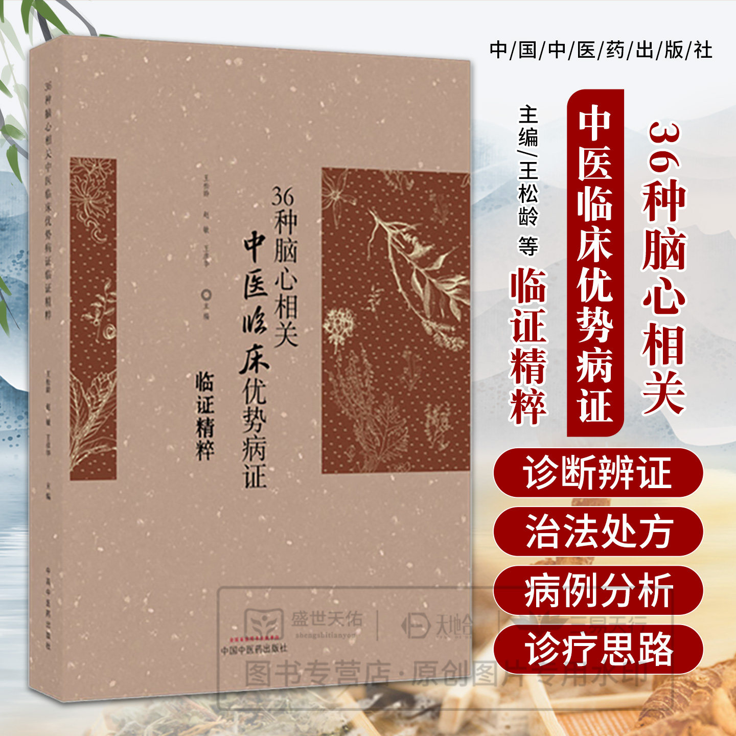 36种脑心相关中医临床优势病证临证精粹 王松龄 赵敏 王彦华 主编 中国中医药出版社