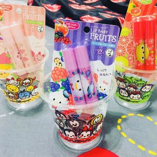 Fruits迪士尼限定花果唇膏 日本原装 Baby 曼秀雷敦Lip 2支 现货