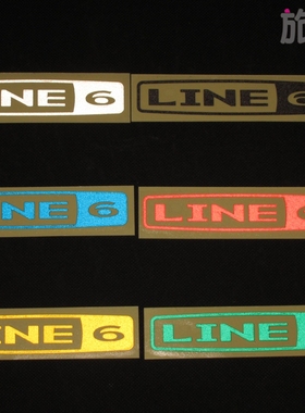Line6吉他电吉他反光贴纸摇滚乐队乐器行李箱旅行箱护理维修