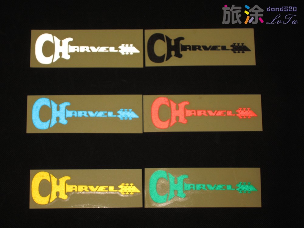 charvel吉他电吉他反光贴纸摇滚金属乐队乐器品牌旅行箱转印贴纸