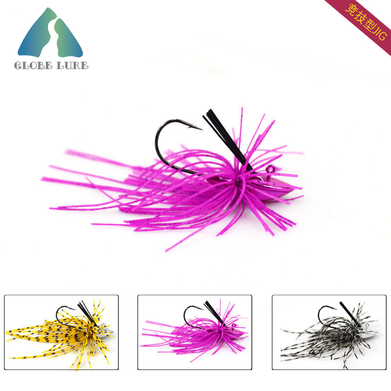 路亚饵铅头钩带倒刺防挂胡须佬