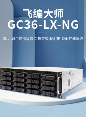 飞编大师_GC-E24磁盘阵列存储/机架式国产存储/数据备份归档盘阵 36盘位 龙芯专用CPU