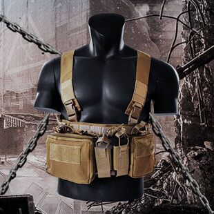 战术马甲作战背心D3胸挂多功能弹挂军迷用品轻量化特战防护衣快拆