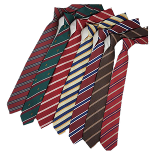 日系dk领带男士jk制服条纹衬衫校服装饰女学生学院风韩版复古手打