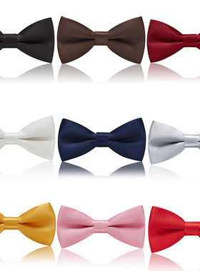 深蓝色儿童领结 韩版男童潮宝宝领结小孩小学生演出表演蝴蝶结